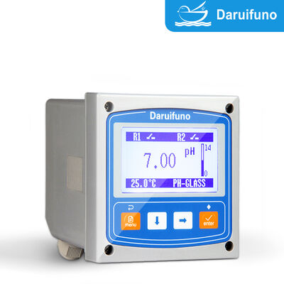 pH ORP Controller mit zwei SPST-Relais 3A 250V AC Hoch-Niedrig-Alarm Dosiersteuerung IP66 Panelmontage pH ORP-Analysator