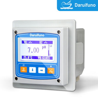pH ORP Controller mit zwei SPST-Relais 3A 250V AC Hoch-Niedrig-Alarm Dosiersteuerung IP66 Panelmontage pH ORP-Analysator